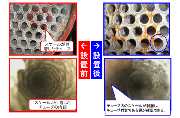 スケール剥離実例